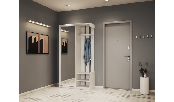Entrance hall City One Door 110x45x210 White 