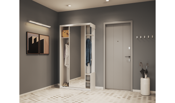 Entrance hall City One Door 110x45x210 White 