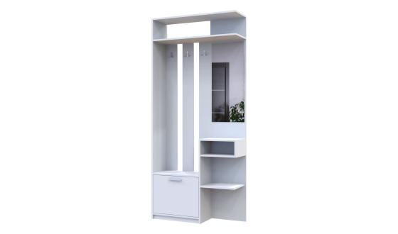 Riviera entrance hall 91.5x30x203 White