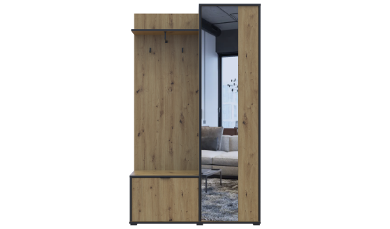Dora entrance hall 113.5x40x192 Artisan oak