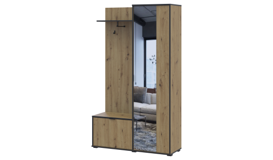 Dora entrance hall 113.5x40x192 Artisan oak