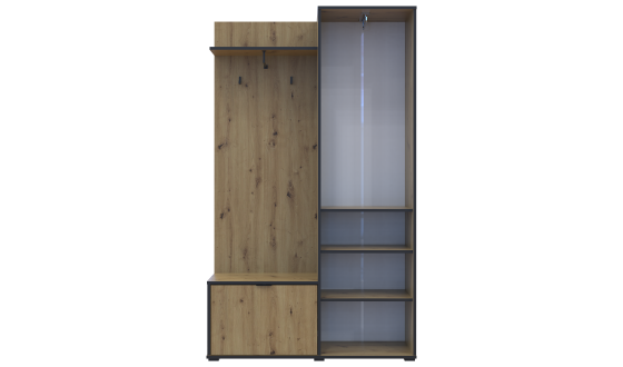 Dora entrance hall 113.5x40x192 Artisan oak