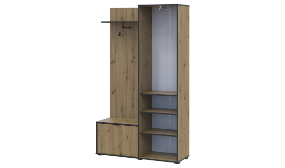 Dora entrance hall 113.5x40x192 Artisan oak