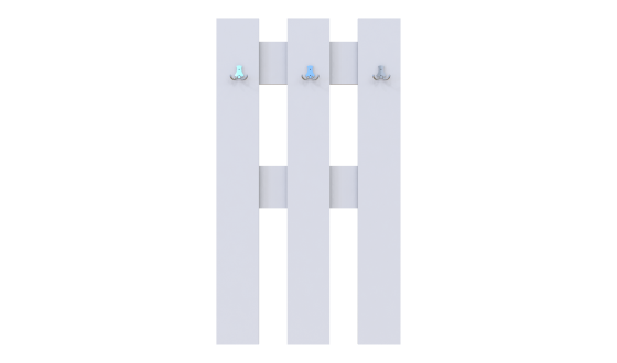 Hanger for clothes H1 65x3,2x115 White (41510008)
