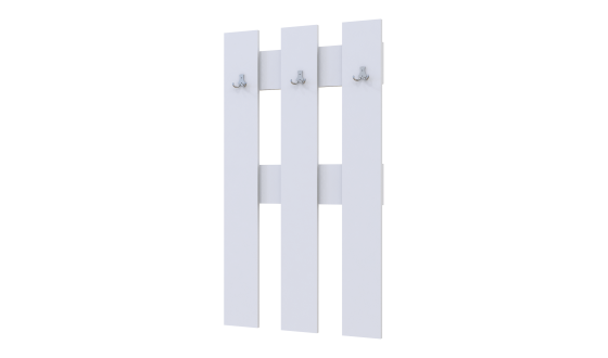 Hanger for clothes H1 65x3,2x115 White (41510008)