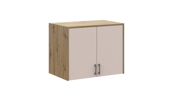 Mezzanine high Doros Rondi Oak Artisan/Cashmere 2 chipboard 82x52x65 (41516181)