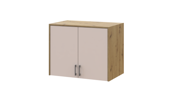 Mezzanine high Doros Rondi Oak Artisan/Cashmere 2 chipboard 82x52x65 (41516181)