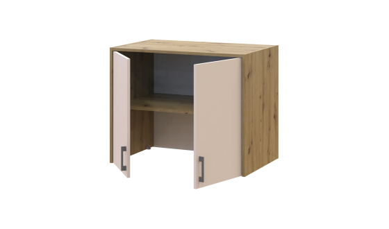 Mezzanine high Doros Rondi Oak Artisan/Cashmere 2 chipboard 82x52x65 (41516181)