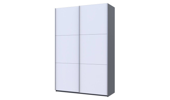 Шафа купе Doros G-Caiser Антрацит/Білий 2 ДСП / 3 частини 160х60х240 (42005410)