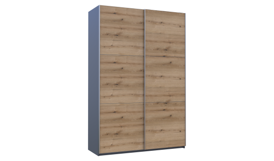Шафа купе Doros G-Caiser Антрацит/Дуб Евок 2 ДСП / 3 частини 160х60х240 (42005414)