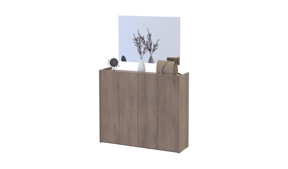 Hallway Doros Kassel with mirror Cremona Cannolo 4 chipboard 128x40x110 (42005504)
