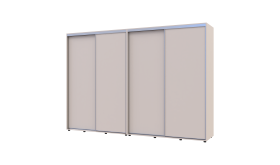 Шафа купе Doros Сігма Слім Кашемір 2+2 ДСП 310х60х214.4 (42005609)
