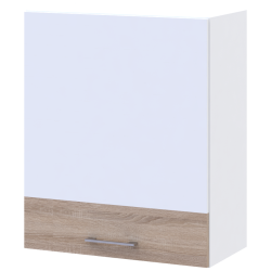 Kitchen Lea V72_Sh60 upper right White / Sonoma oak chipboard 60x31x72