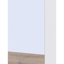 Kitchen Leia V72_Sh40 upper narrow White / Sonoma oak chipboard 40x31.6x72