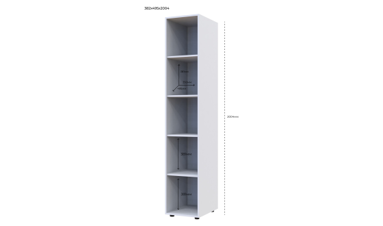Wardrobe for clothes Gelar Doros Graphite 2 chipboard with 2 shelves