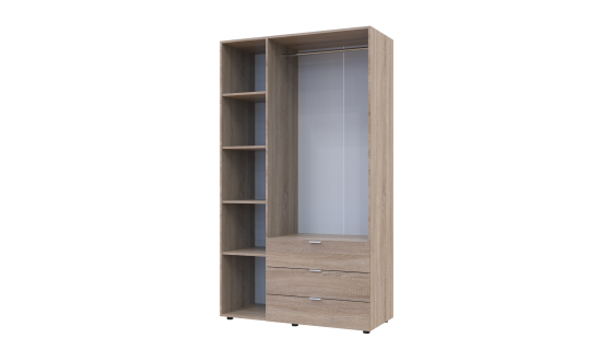 Wardrobe for clothes Gelar Doros Oak Sonoma 3 chipboard