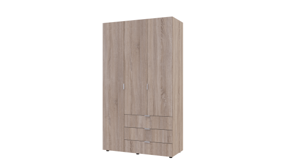 Wardrobe for clothes Gelar Doros Oak Sonoma 3 chipboard